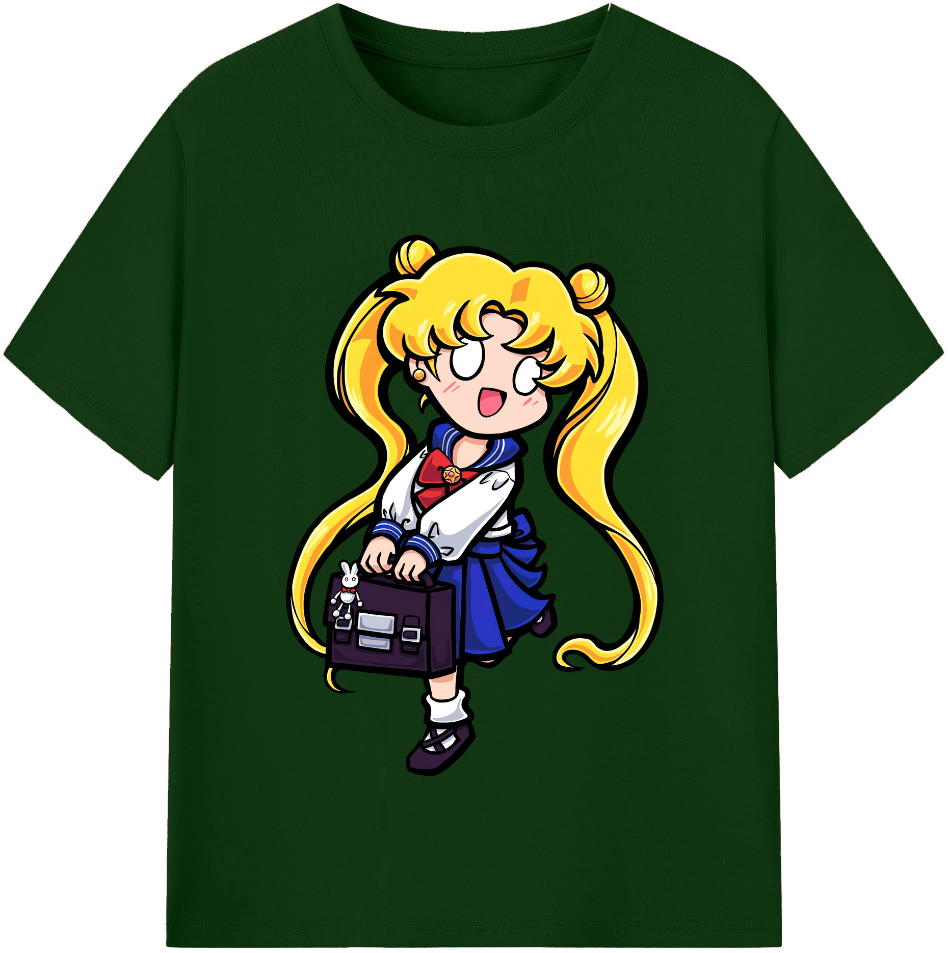 （画像用） 美少女戦士セーラームーン 愛野 美奈子 あいの みなこ Sailor Moon Aino Minako 綿100％半袖Tシャツ（フロントプリント）